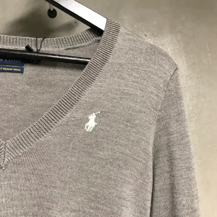 [BUNJANG] Polo Ralph Lauren V-Neck Knit Gray Women&