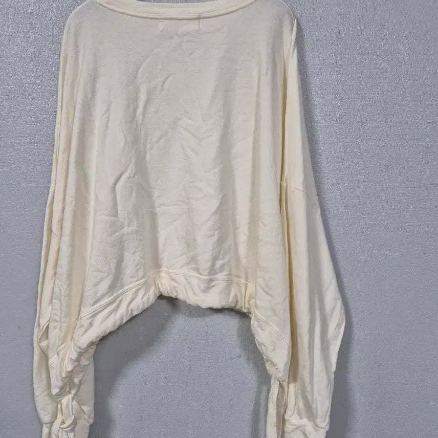 [BUNJANG] DIRECTOR Loose Fit Crop Long Sleeve T-shirt / DIRECTOR 루즈핏 크롭 끈묶음 긴팔티  프리