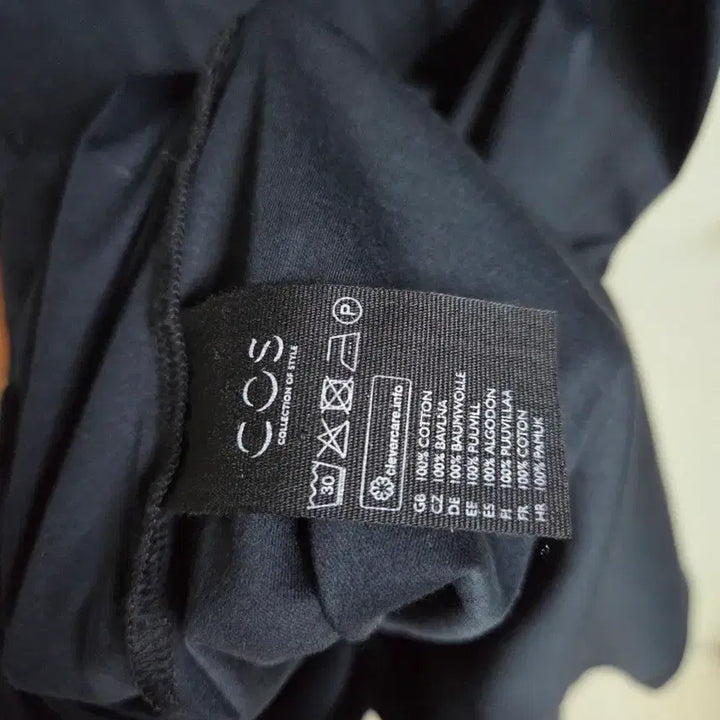 [BUNJANG] COS Black Cotton Long Dress / cos  코스 검정색 면 롱 원피스 반팔