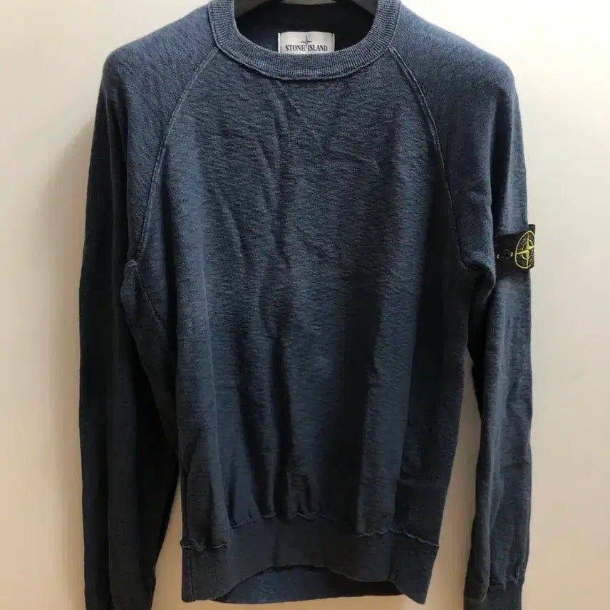 [BUNJANG] Stone Island Melange Knit Sweater / 스톤아일랜드 정품 멜란지 니트