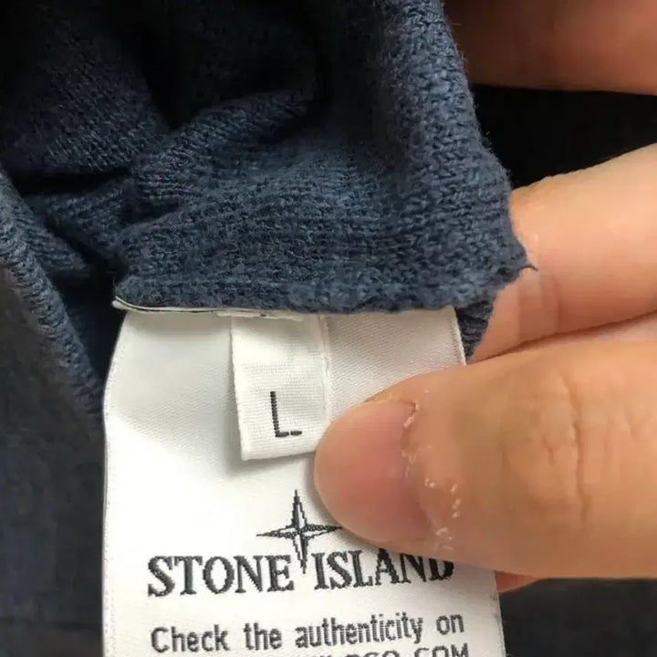 [BUNJANG] Stone Island Melange Knit Sweater / 스톤아일랜드 정품 멜란지 니트