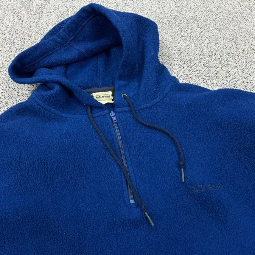 [BUNJANG] L.L.Bean 90s Fleece Half-Zip Hoodie / 엘엘빈 90s 플리스 반집업후드