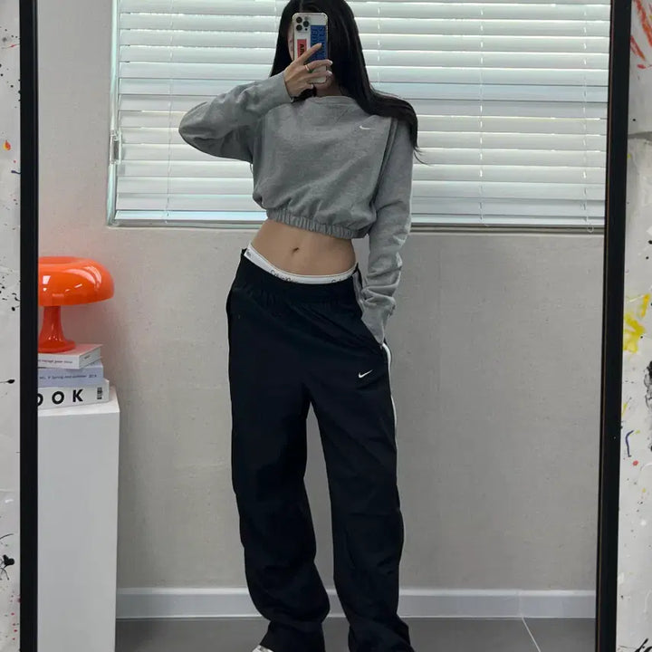 [BUNJANG] Nike Custom Crop Sweatshirt / (WOMEN)나이키 크롭 맨투맨-M1739