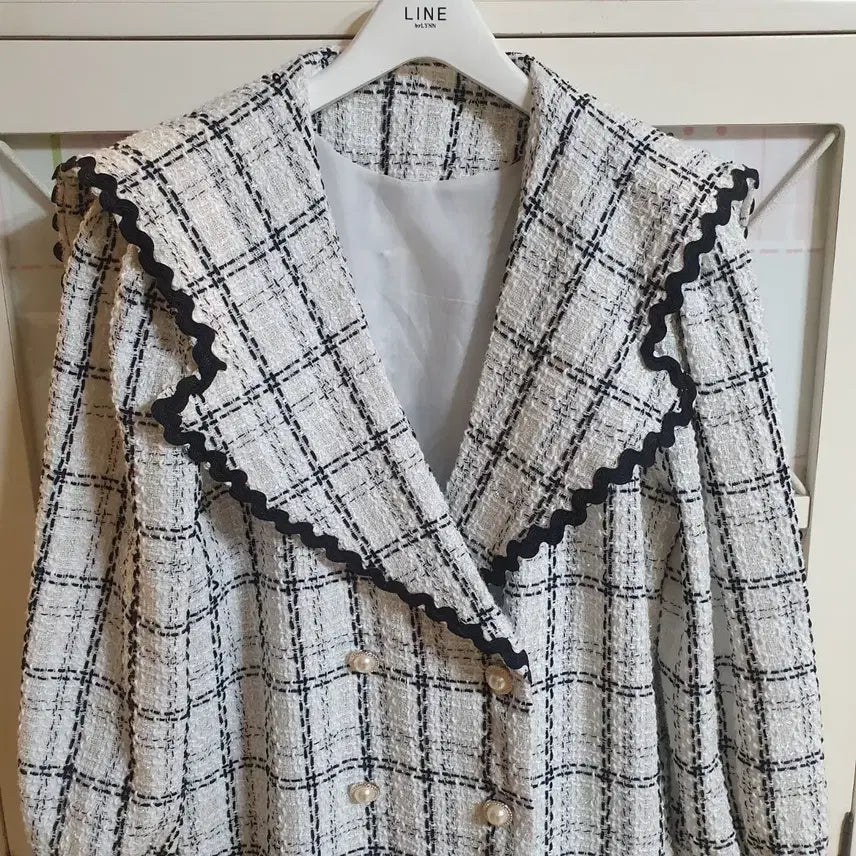 [BUNJANG] Tweed Long Dress / 트위드 롱원피스/55~66