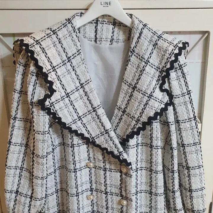 [BUNJANG] Tweed Long Dress / 트위드 롱원피스/55~66