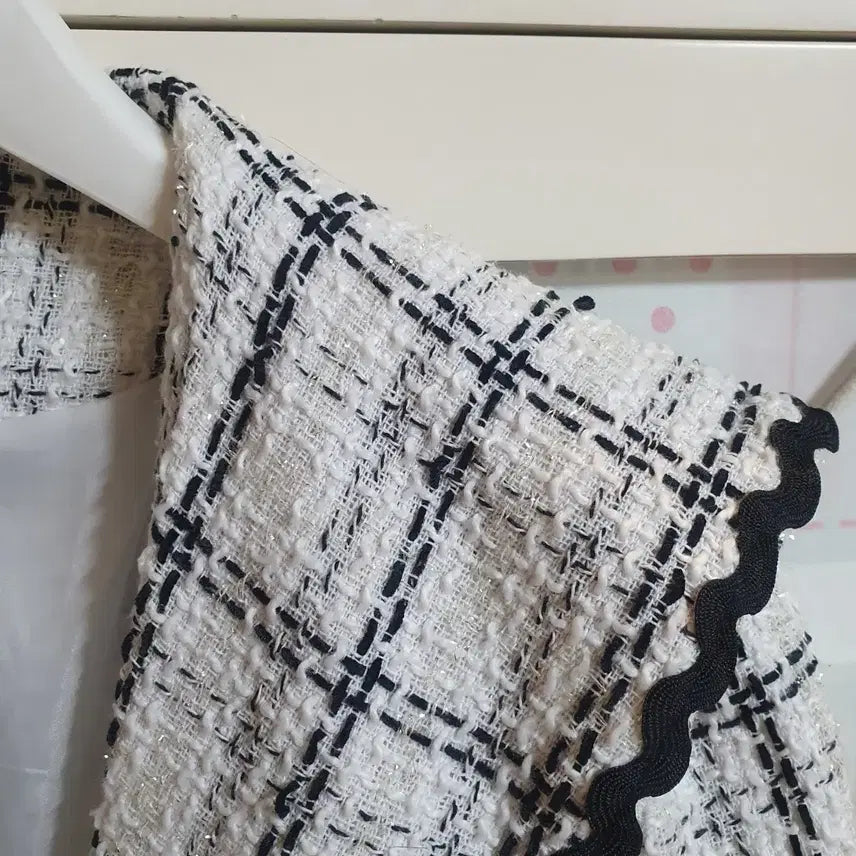 [BUNJANG] Tweed Long Dress / 트위드 롱원피스/55~66