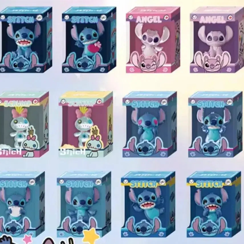 [BUNJANG] Disney Stitch &amp; Angel Rice Grain Figures / 스티치 쌀알 피규어 2가지