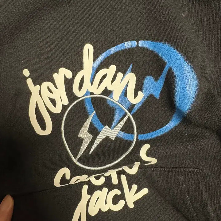 [BUNJANG] Jordan Travis Scott Fragment Hoodie Black / 조던 트래비스 스캇 프라그먼트 후드 블랙