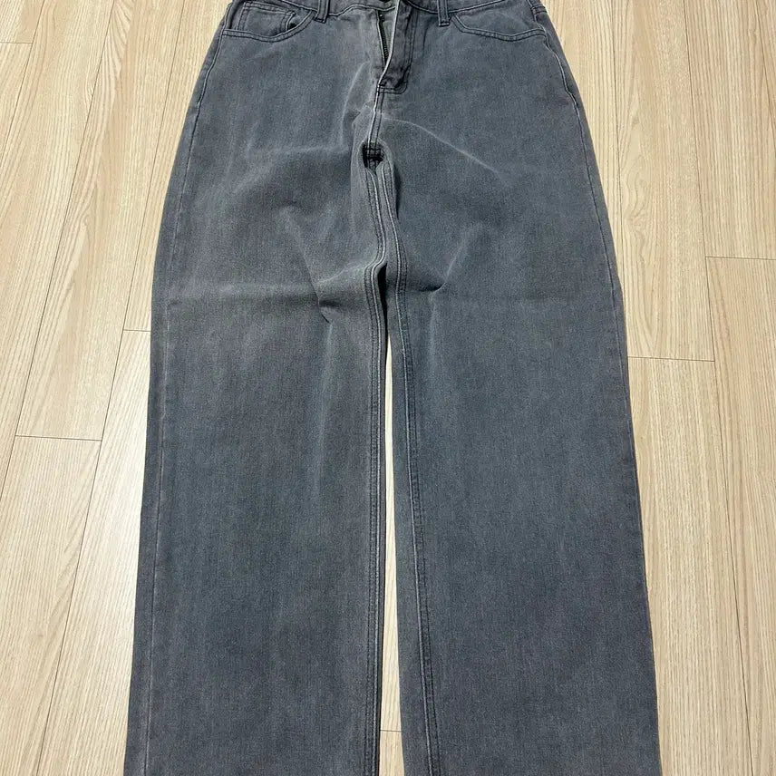 [BUNJANG] Goodlife Works Easy Wide Denim Pants Gray [S] / 굿라이프웍스 이지 와이드 데님 팬츠 그레이 [S]