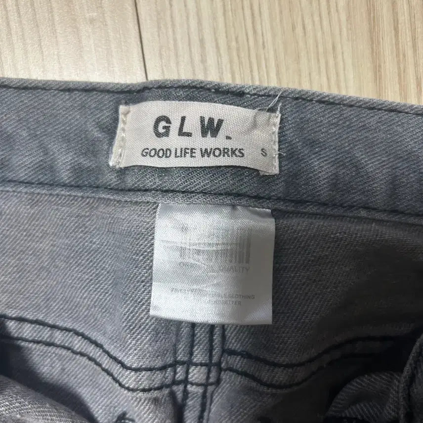 [BUNJANG] Goodlife Works Easy Wide Denim Pants Gray [S] / 굿라이프웍스 이지 와이드 데님 팬츠 그레이 [S]
