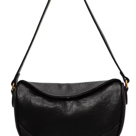[BUNJANG] CAHRESHE Black Leather Crossbody Bag / CAHRESHE 블랙 레더 크로스백 + 스트랩