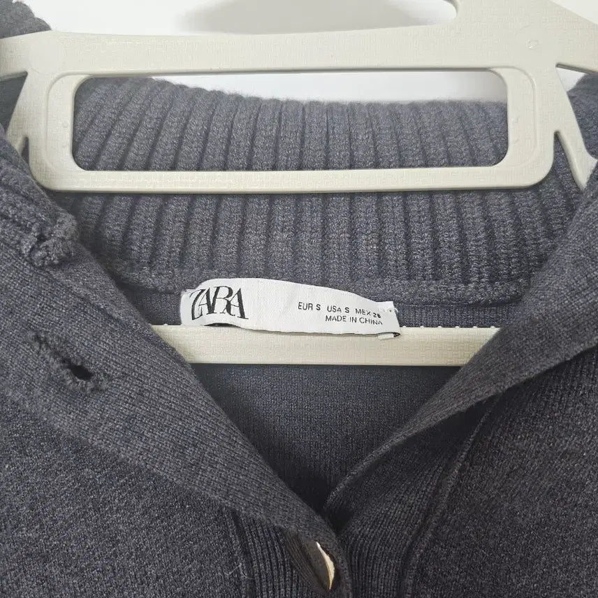 [BUNJANG] ZARA Collar Neck Knit Cardigan S / 자라 카라넥 니트 가디건 S