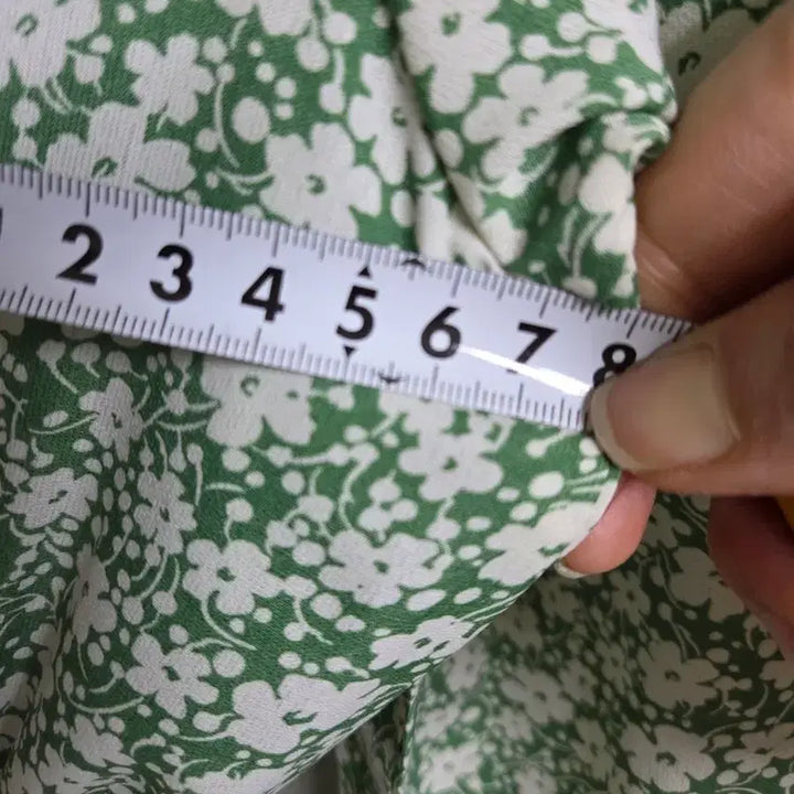 [BUNJANG] NAIN Green Floral Long Dress / NAIN  그린 플라워 롱 원피스