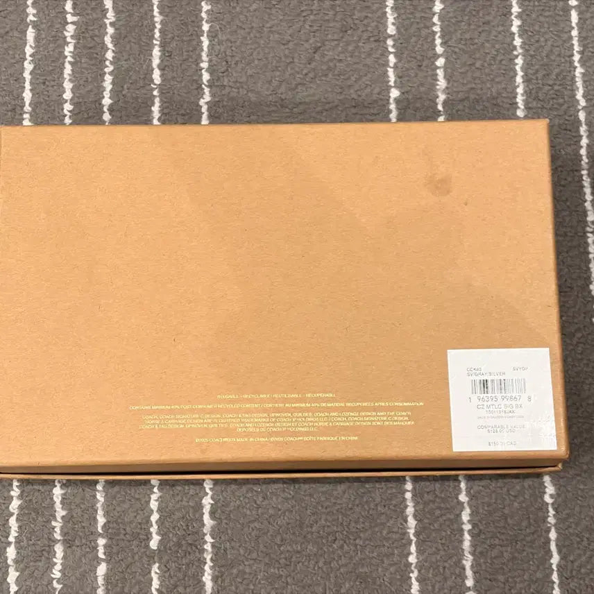 [BUNJANG] Coach Signature Canvas Zip Wallet / 코치 시그니처 캔버스 집 월렛 실버