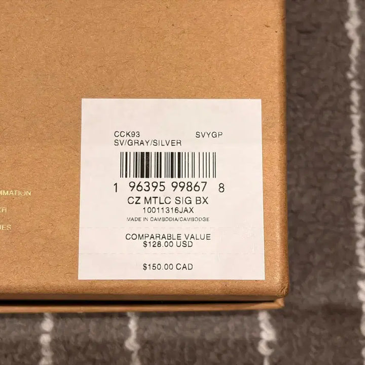 [BUNJANG] Coach Signature Canvas Zip Wallet / 코치 시그니처 캔버스 집 월렛 실버
