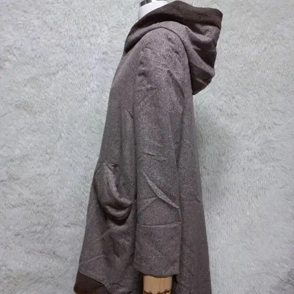 [BUNJANG] Son Jung Wan Lambskin Hooded Wool Coat / 손정완 정품 양가죽배색 여성 추동용 여자후드모직코트자켓88-94