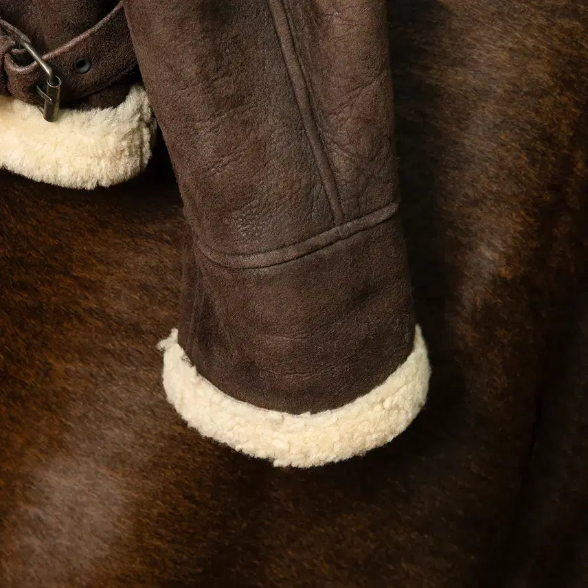 [BUNJANG] Marithe Francois Girbaud 90s Sheepskin Shearling Mouton / [105] 90s 마리떼 프랑소와 저버 양가죽 양털 무스탕