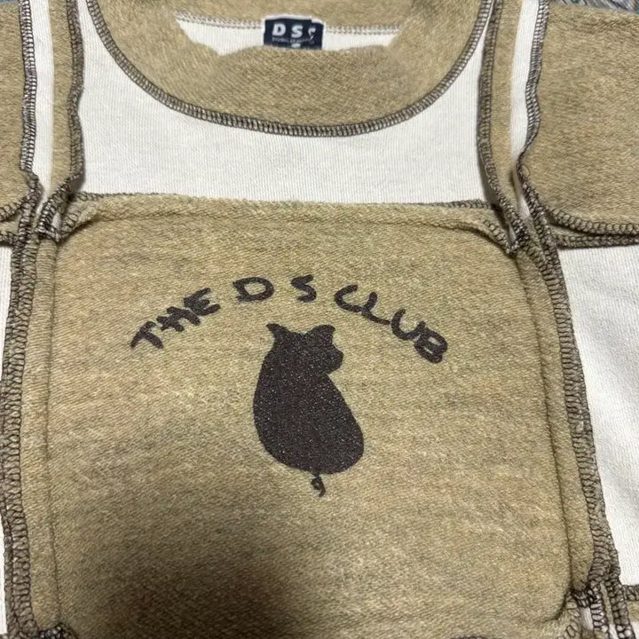 [BUNJANG] Vintage Patchwork Cat Print T-Shirt / 빈티지 패치워크 고양이 프린트 티셔츠 넘 귀여워요
