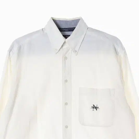 [BUNJANG] Nautica Vintage Oxford Button-Down White Shirt / 노티카 빈티지 옥스퍼드 버튼다운 화이트 셔츠 M