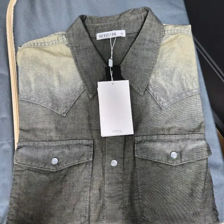 [BUNJANG] Centaur Lapis Western Denim Shirt / 센테어 라피스 웨스턴 데님 셔츠