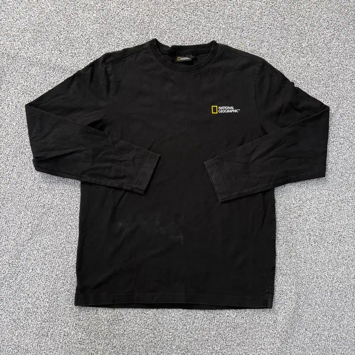[BUNJANG] National Geographic Small Logo Long Sleeve T-shirt / 100 내셔널지오그래픽 스몰로고 긴팔티 0304J