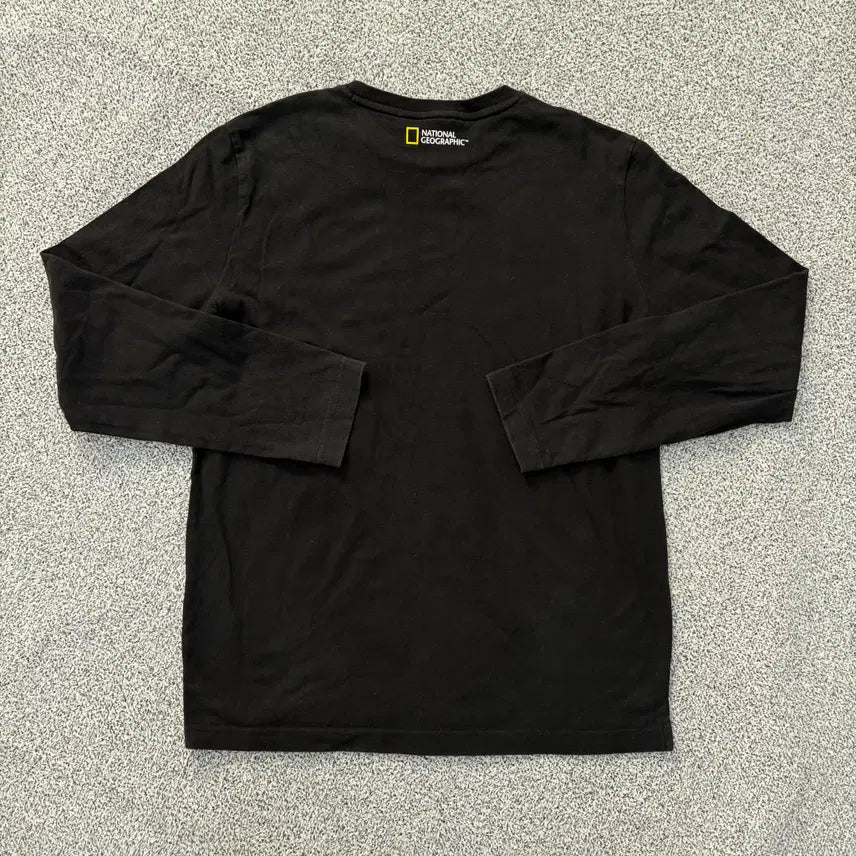 [BUNJANG] National Geographic Small Logo Long Sleeve T-shirt / 100 내셔널지오그래픽 스몰로고 긴팔티 0304J