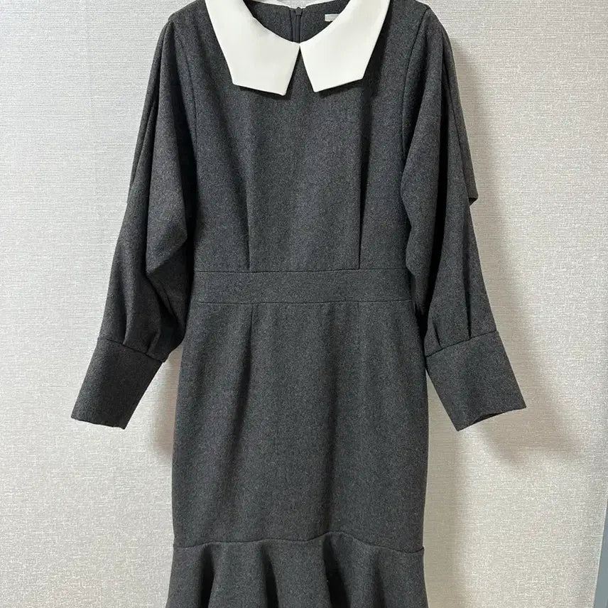 [BUNJANG] Mermaid Wool Dress / 하객룩 머메이드 모 원피스