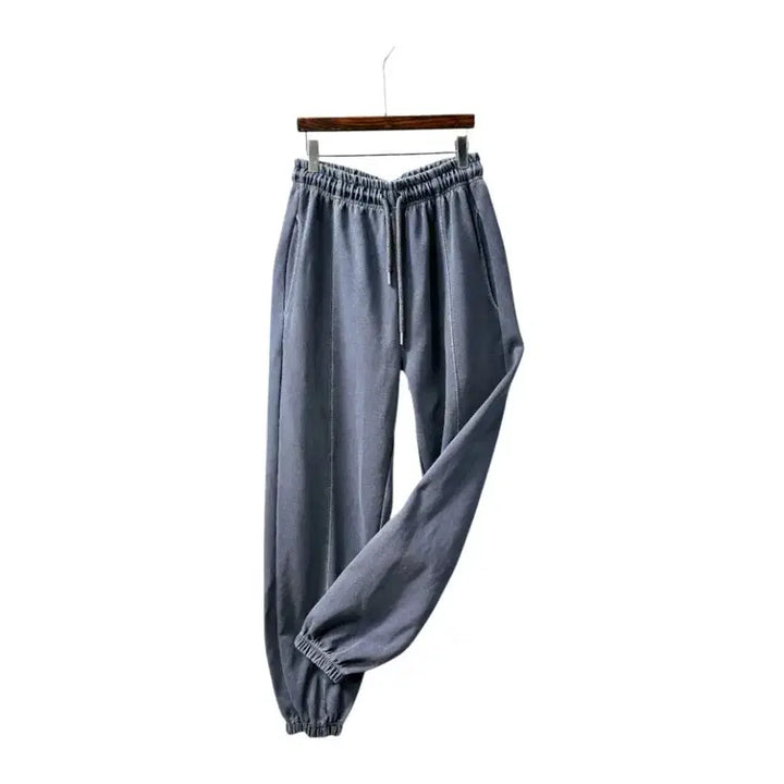 [BUNJANG] Blue Gray Pigment Jogger Pants (Unused) / 미사용) 블루 그레이 피그먼트 조거 팬츠 (공용