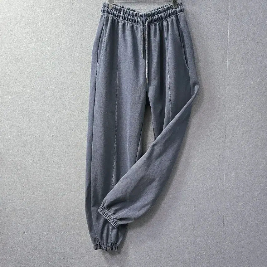 [BUNJANG] Blue Gray Pigment Jogger Pants (Unused) / 미사용) 블루 그레이 피그먼트 조거 팬츠 (공용