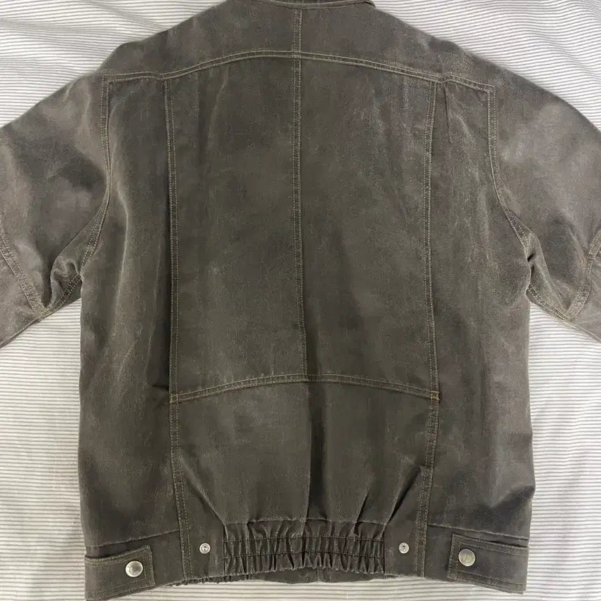 [BUNJANG] The Open Product Paper-Like Bomber Jacket / OS) 더 오픈 프로덕트 페이퍼 라이크 봄버