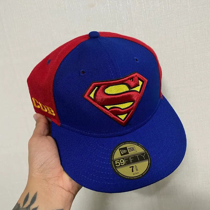 [BUNJANG] New Era Superman 59Fifty Baseball Cap / 뉴에라 슈퍼맨 59fifty 볼캡 7 5/8 사이즈