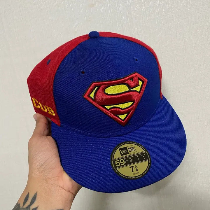 [BUNJANG] New Era Superman 59Fifty Baseball Cap / 뉴에라 슈퍼맨 59fifty 볼캡 7 5/8 사이즈