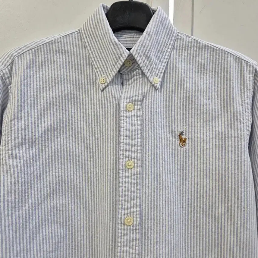 [BUNJANG] Polo Oxford Stripe Shirt / 폴로 옥스포드 셔츠