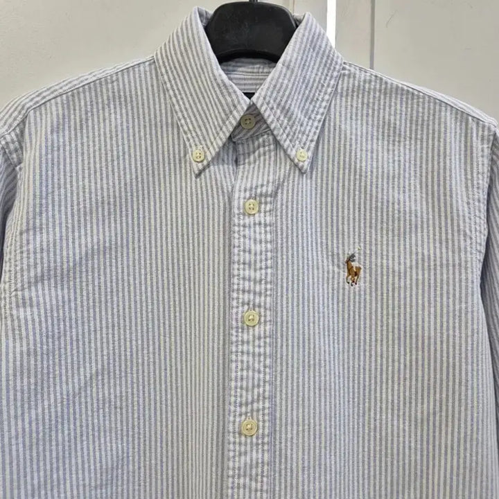 [BUNJANG] Polo Oxford Stripe Shirt / 폴로 옥스포드 셔츠