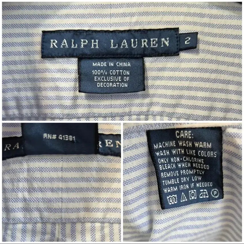[BUNJANG] Polo Oxford Stripe Shirt / 폴로 옥스포드 셔츠