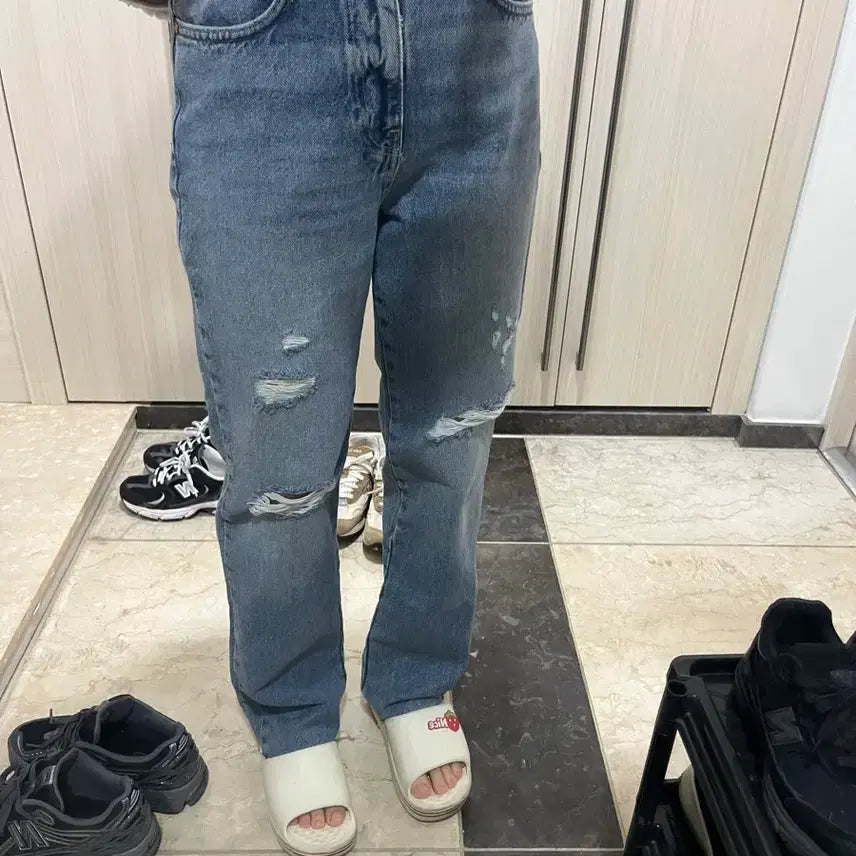 [BUNJANG] ZARA Denim Jeans / ZARA 데미지 청바지 EUR 36