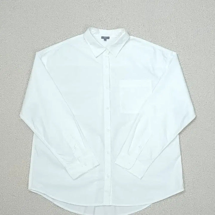 [BUNJANG] JAJU White Shirt - Loose Fit Long Sleeve Top / (M)JAJU 여자 화이트 셔츠 루즈핏 오버핏 긴팔 남방 J7W2515
