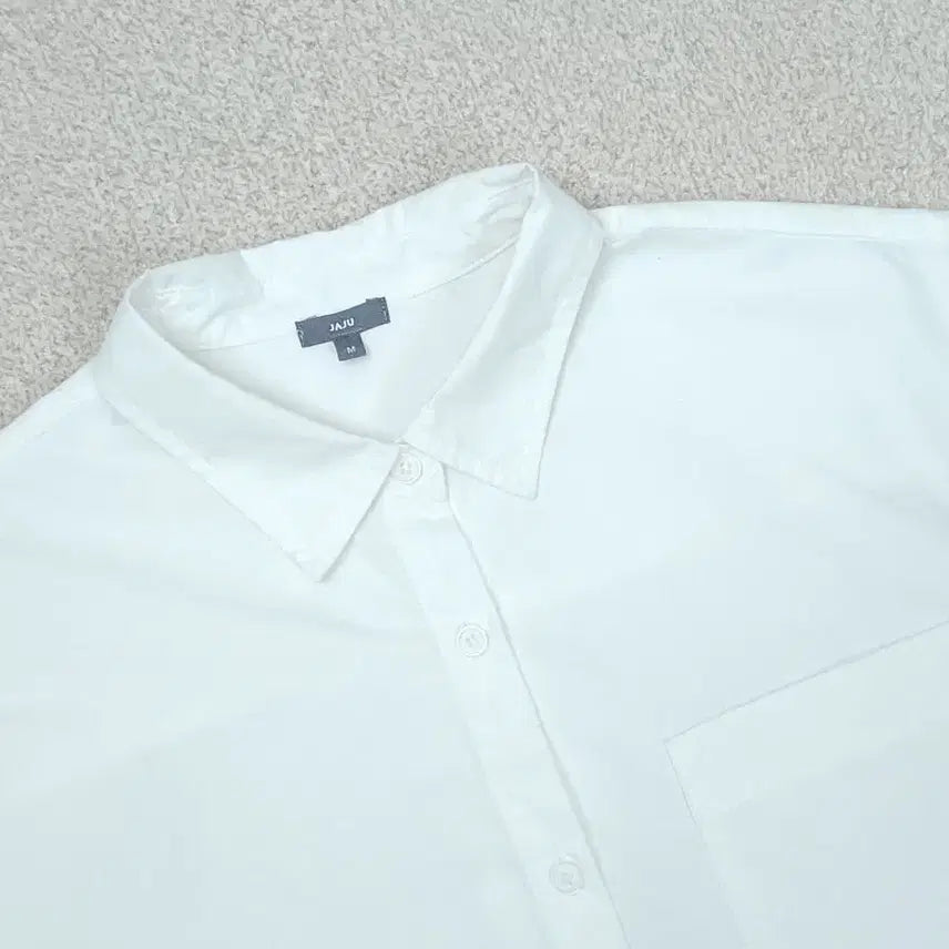 [BUNJANG] JAJU White Shirt - Loose Fit Long Sleeve Top / (M)JAJU 여자 화이트 셔츠 루즈핏 오버핏 긴팔 남방 J7W2515