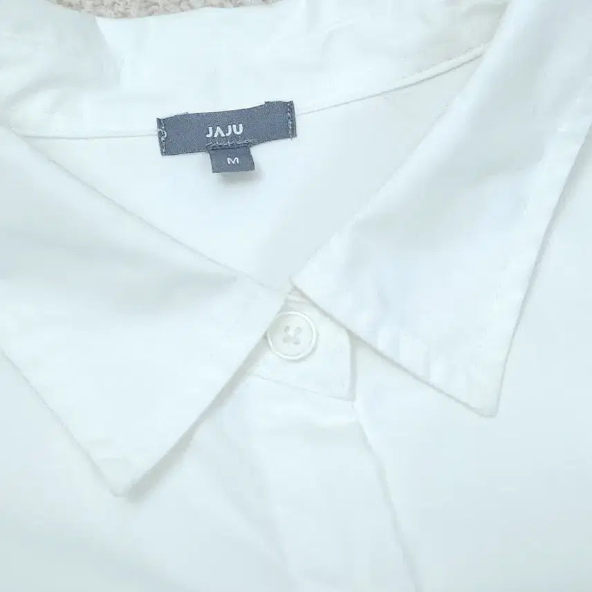 [BUNJANG] JAJU White Shirt - Loose Fit Long Sleeve Top / (M)JAJU 여자 화이트 셔츠 루즈핏 오버핏 긴팔 남방 J7W2515
