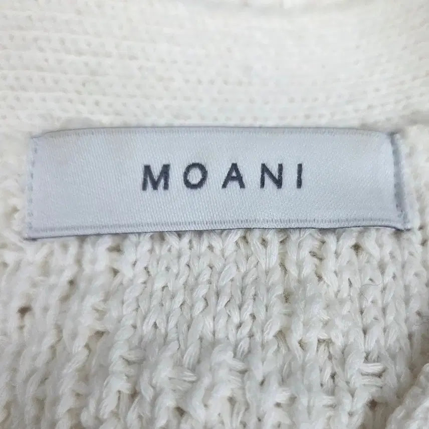 [BUNJANG] MOANI Ivory Tweed Cardigan / 빈티지 만원샵 MOANI 아이보리 반팔 트위드 가디건