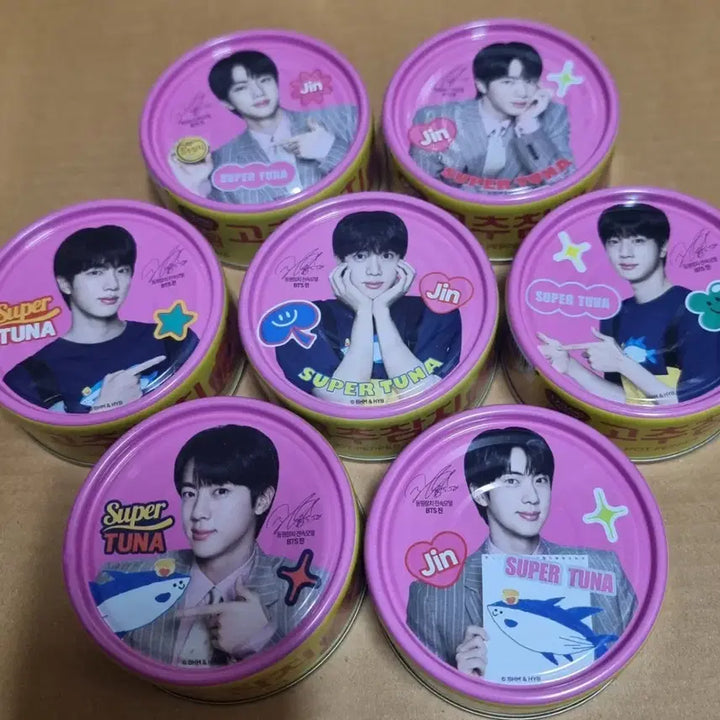 [BUNJANG] BTS Jin Super Tuna Pink Version 7-Piece Set / Bts진 슈퍼참치 핑크버전 7종 세트