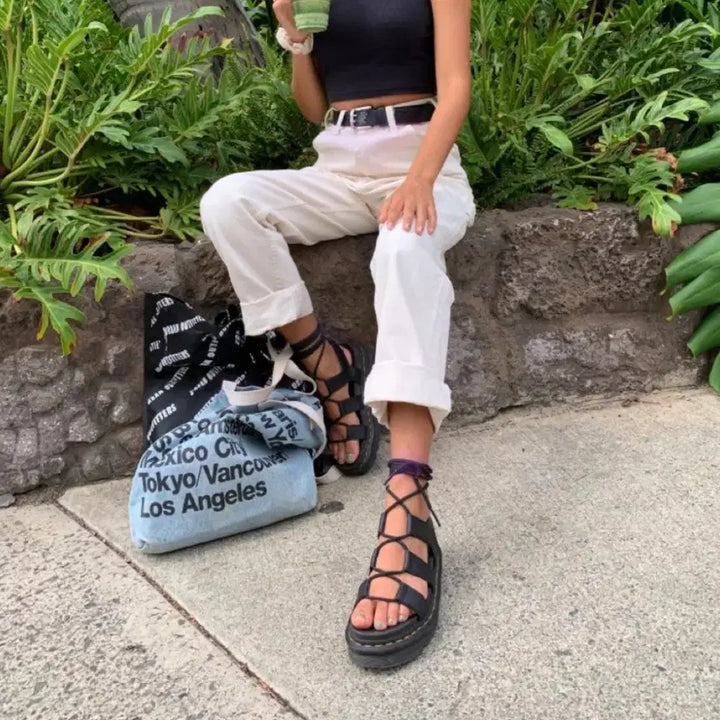 [BUNJANG] Dr. Martens Nartilla Sandals Black UK4 / 닥터마틴 나틸라 샌들 블랙 UK4 (235~240) 박스O