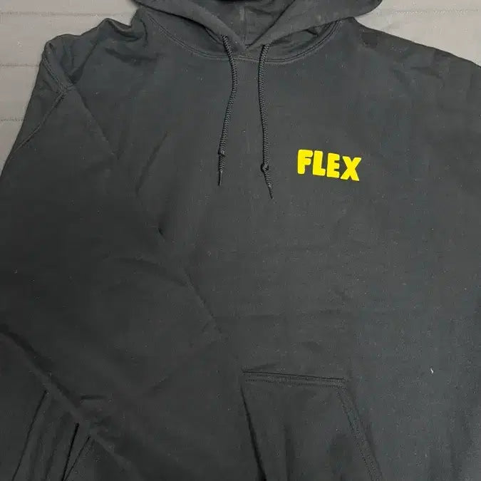 [BUNJANG] Yumdda FLEX Hoodie Black / 염따 FLEX 후드티 블랙 판매합니다.