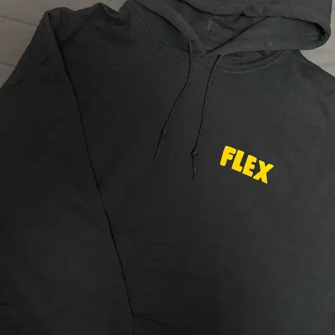 [BUNJANG] Yumdda FLEX Hoodie Black / 염따 FLEX 후드티 블랙 판매합니다.