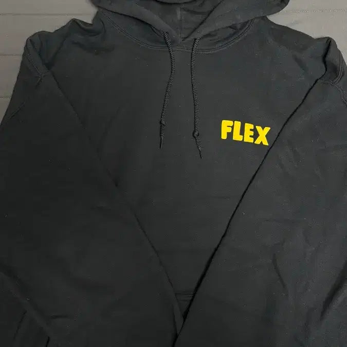 [BUNJANG] Yumdda FLEX Hoodie Black / 염따 FLEX 후드티 블랙 판매합니다.