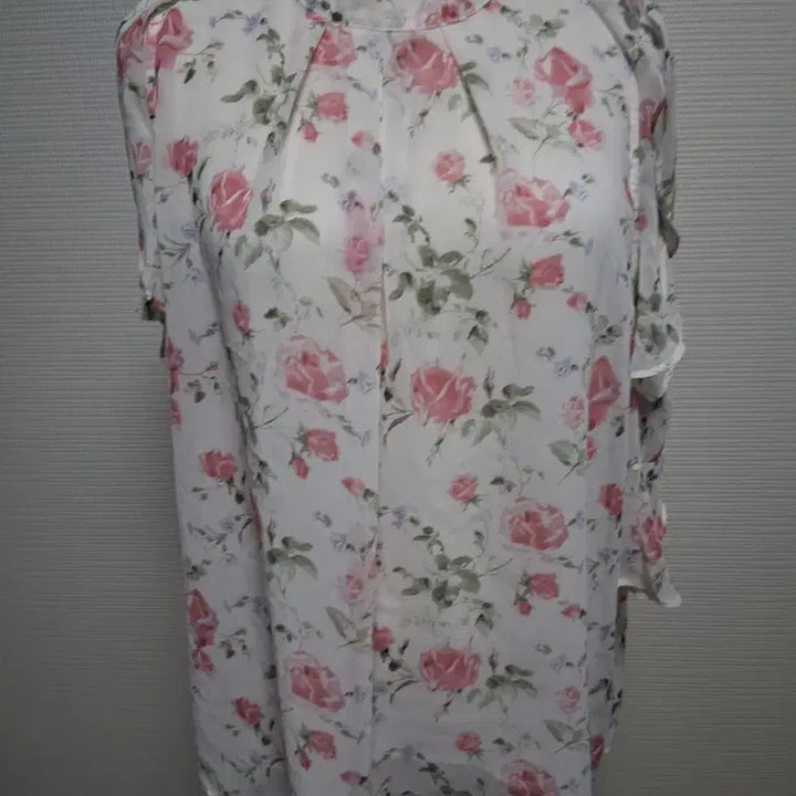 [BUNJANG] Pink Floral Blouse / 플라워 패턴 핑크 블라우스 3가지 개당