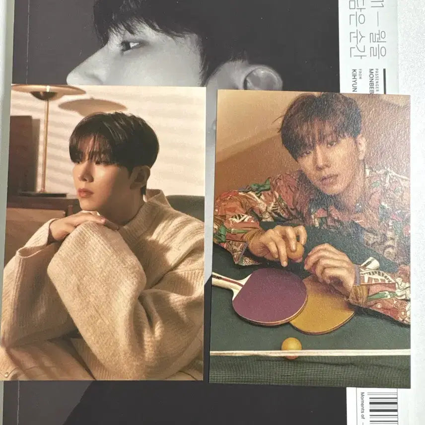 [BUNJANG] MONSTA X Kihyun November Moment Photobook Bundle Set / 몬스타엑스 기현 11월을담은순간 포토북,포카 13장,엽서 두 장 일괄양도