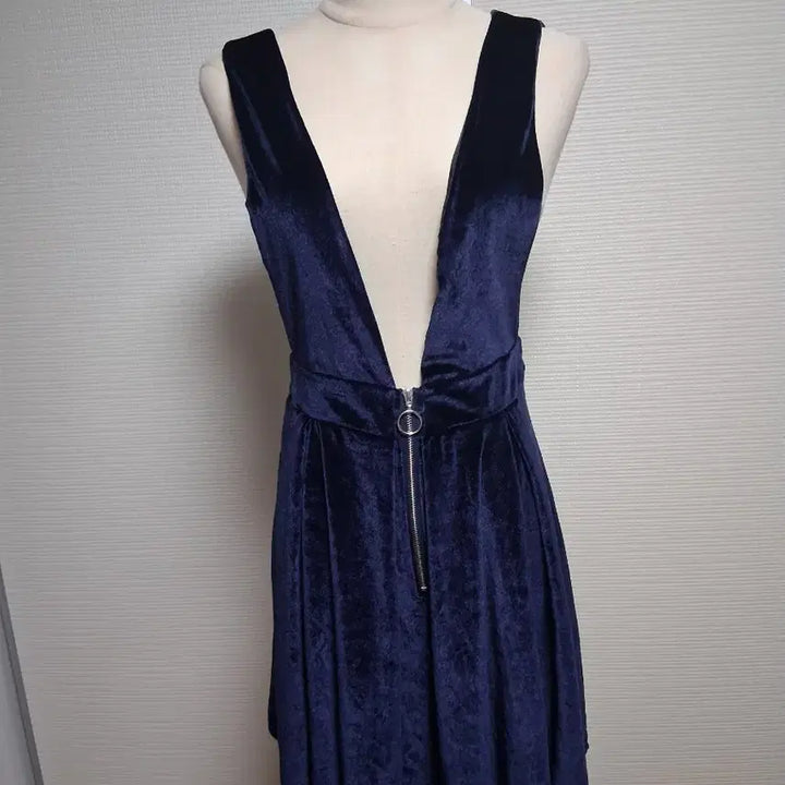 [BUNJANG] Velvet Mini Dress Navy / 벨벳 미니 원피스 네이비 그외 원피스두가지