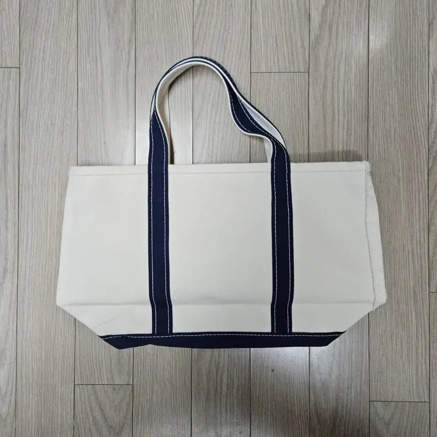 [BUNJANG] L.L.Bean Boat and Tote Bag Ivory/Navy M / L.L.Bean 보트 앤 토트백 아이보리/네이비 M