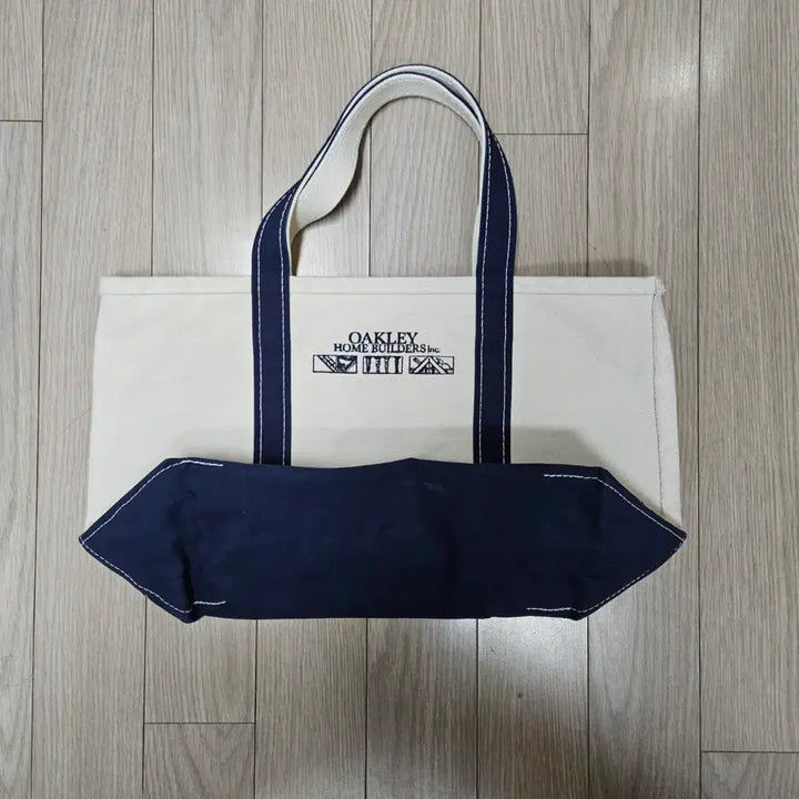 [BUNJANG] L.L.Bean Boat and Tote Bag Ivory/Navy M / L.L.Bean 보트 앤 토트백 아이보리/네이비 M